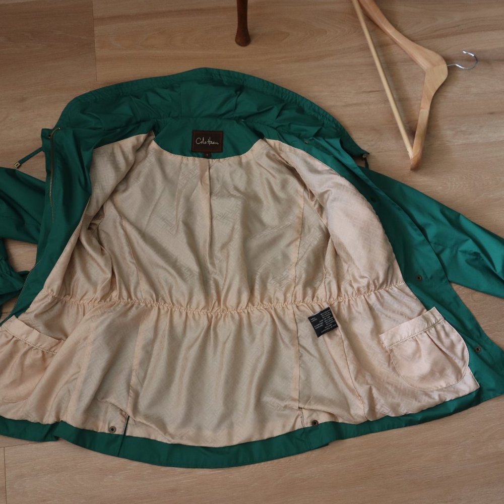 Like New, Cole Haan "Jelly Bean" Windbreaker in Kelly Green, Sz S - Picture 14 of 16